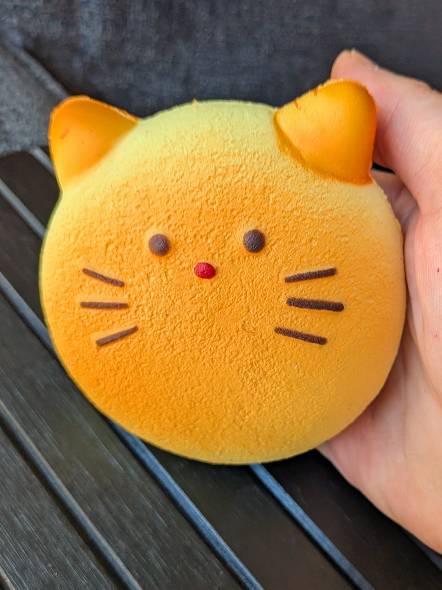 Cat Bread Slow-Rise Squishy Toy | PU Soft Foam Squeeze Toy | Sweet Kawaii Bakery