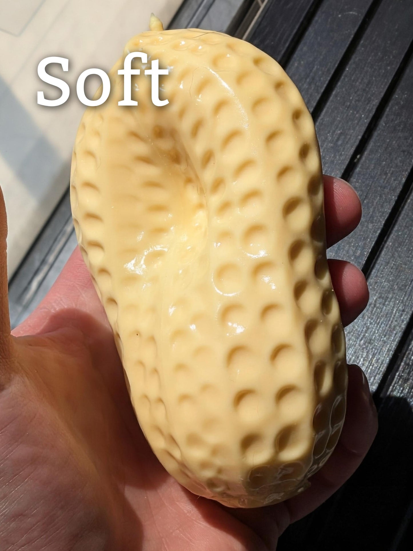 Fresh Dough Peanut Squishy Toy | Soft Slow Rise Fidget Squeeze Ball