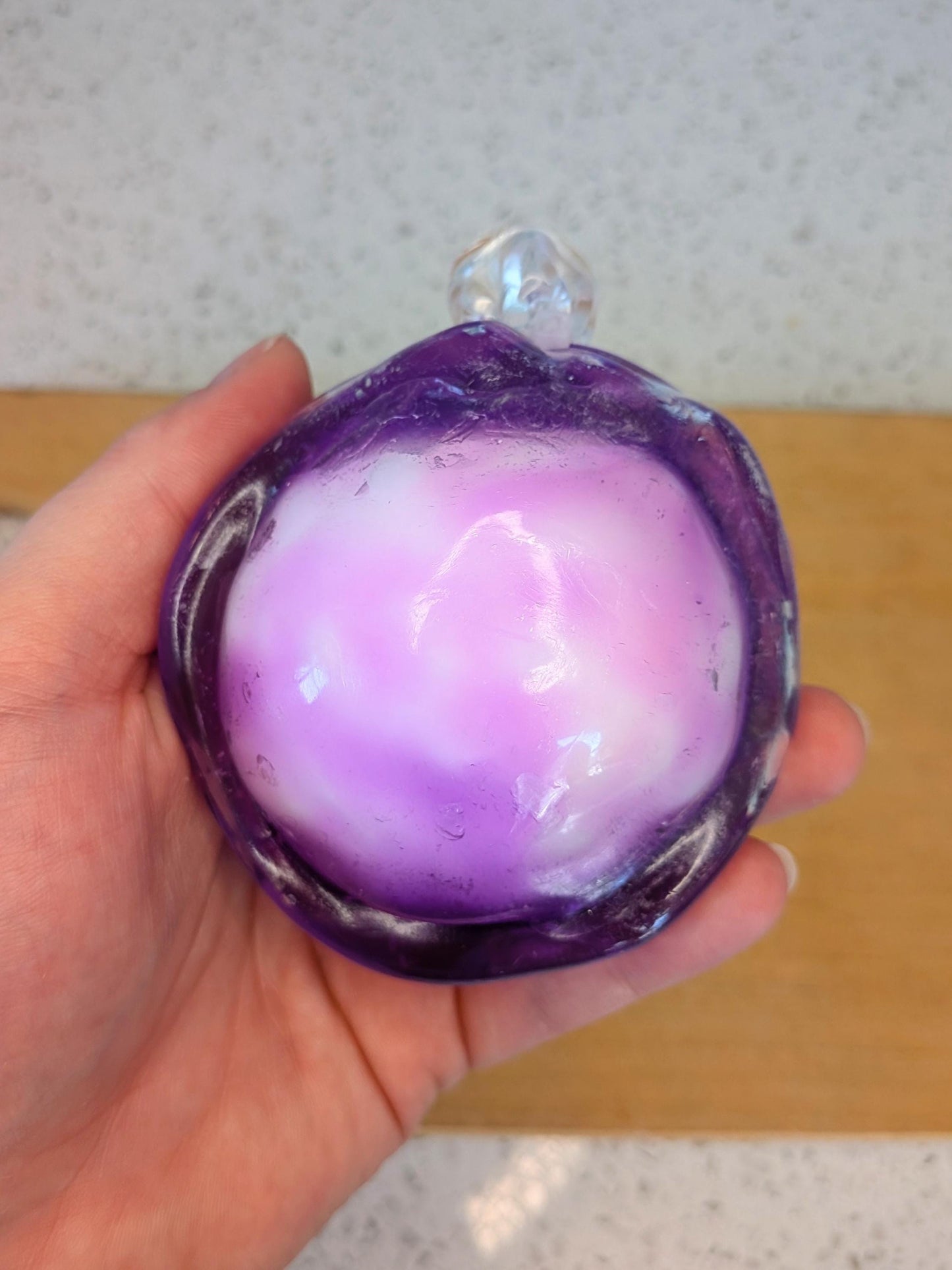 Lavender Crunch Wax Cracking Squishy | Crispy Purple ASMR Stress Ball | Adult ADHD Fidget Toy