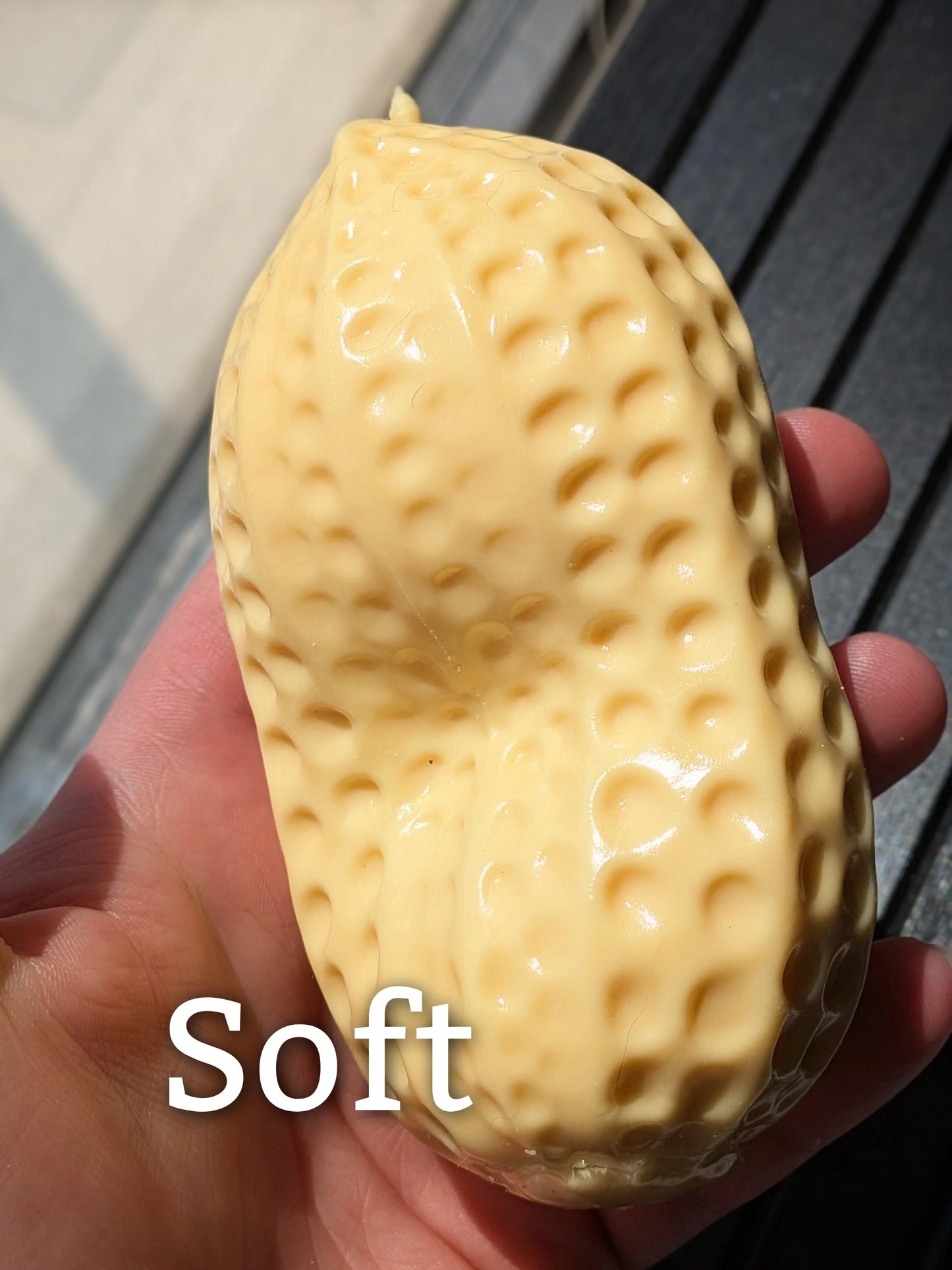 Fresh Dough Peanut Squishy Toy | Soft Slow Rise Fidget Squeeze Ball