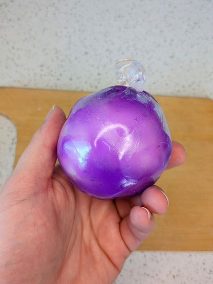 Lavender Crunch Wax Cracking Squishy | Crispy Purple ASMR Stress Ball | Adult ADHD Fidget Toy