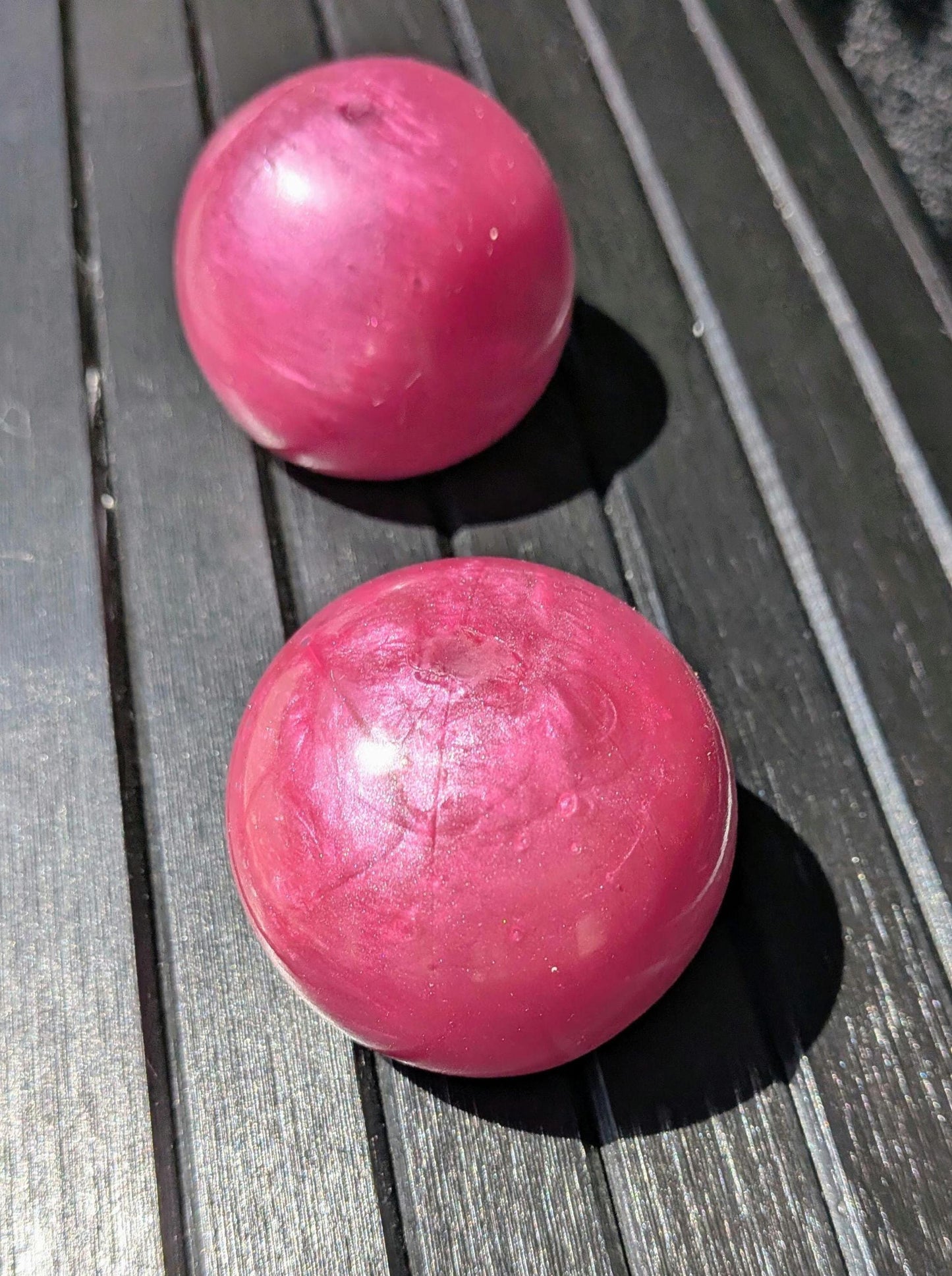Pink Cosmos Mini Stress Ball | Handmade Slow Rebound Squishy Toy | ASMR Fidget Squeeze Ball
