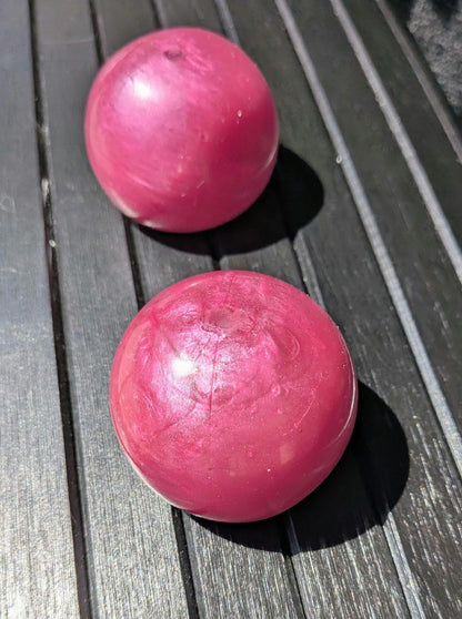 Pink Cosmos Mini Stress Ball | Handmade Slow Rebound Squishy Toy | ASMR Fidget Squeeze Ball