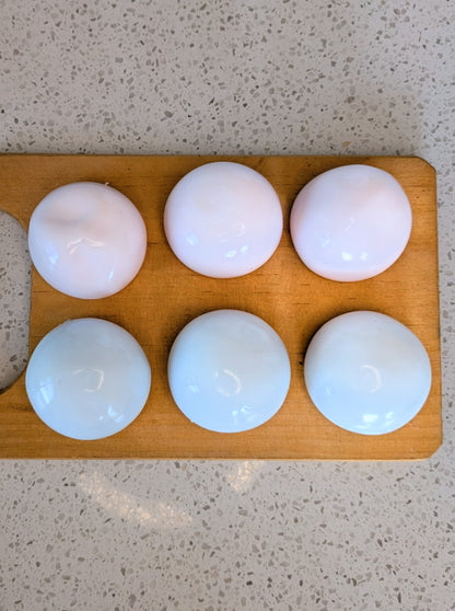 Sticky Milk Bun Squishy Toy | Handmade Fruit Stress Ball | Stress Relieving Food Fidget