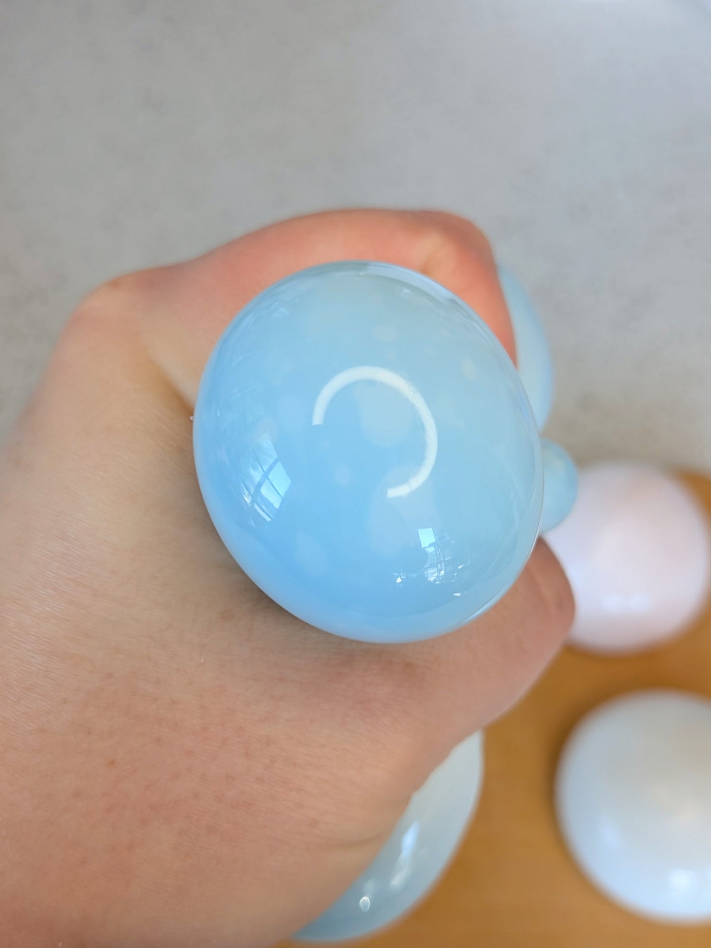 Sticky Milk Bun Squishy Toy | Handmade Fruit Stress Ball | Stress Relieving Food Fidget
