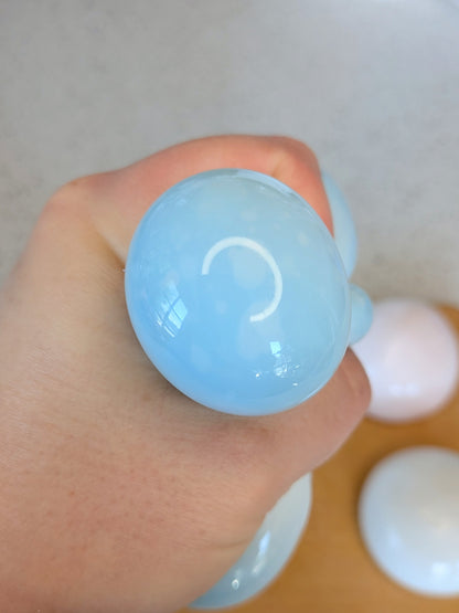 Sticky Milk Bun Squishy Toy | Handmade Fruit Stress Ball | Stress Relieving Food Fidget