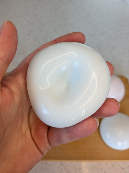 Sticky Milk Bun Squishy Toy | Handmade Fruit Stress Ball | Stress Relieving Food Fidget