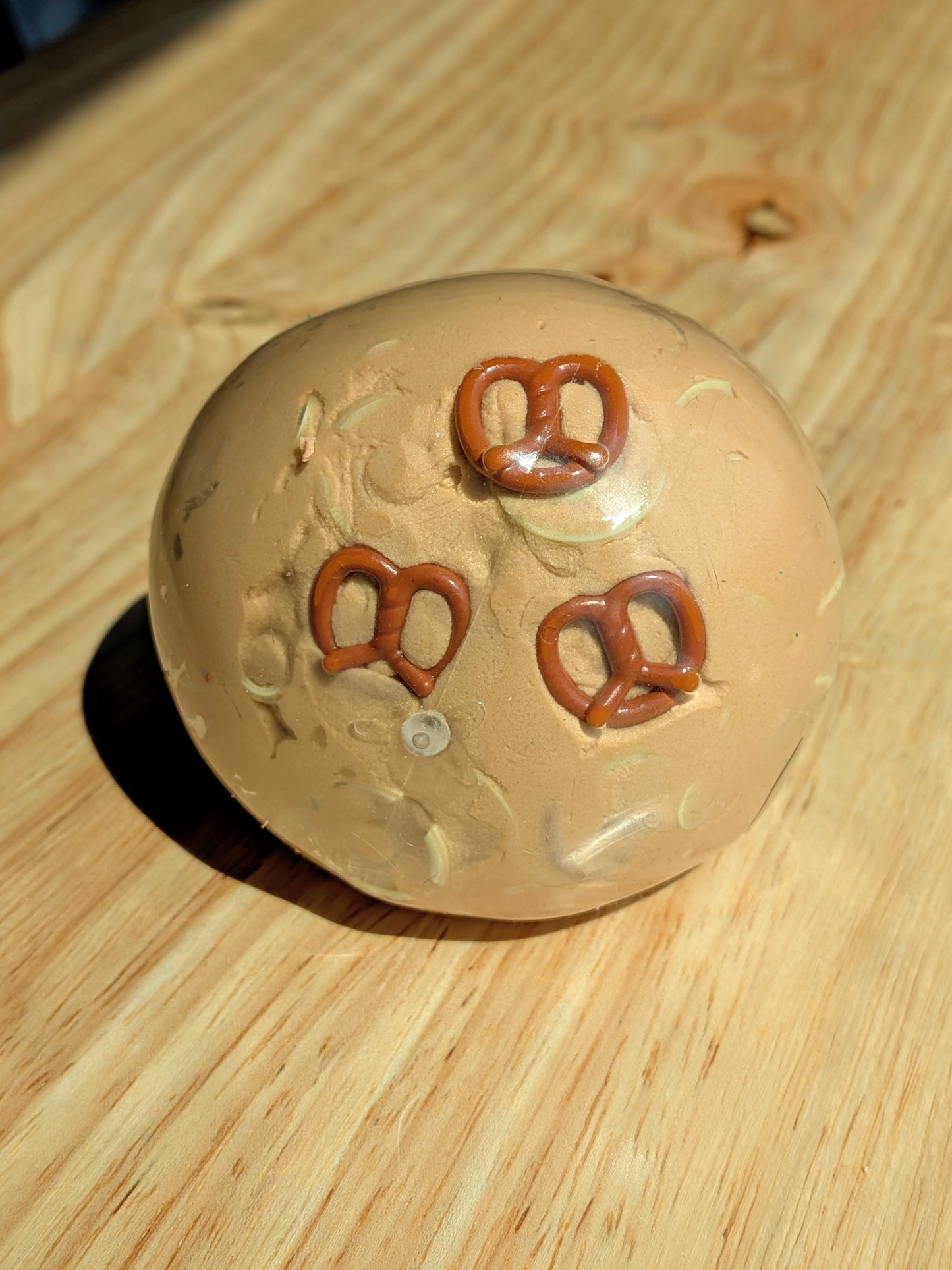 Cinnamon Pretzel Crunch Squishy Toy | Handmade Asmr Stress Ball | Stress Relieving Food Fidget