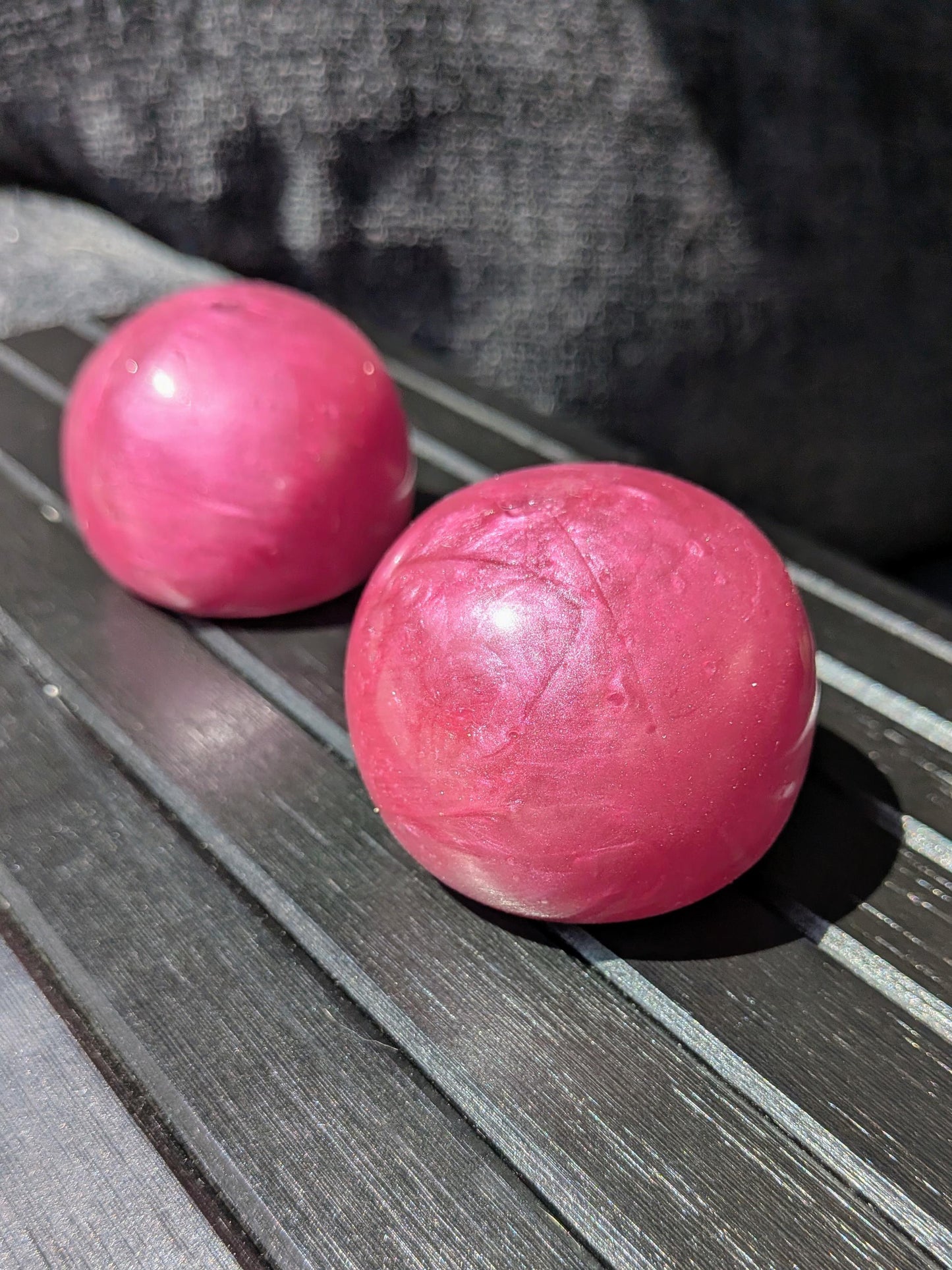 Pink Cosmos Mini Stress Ball | Handmade Slow Rebound Squishy Toy | ASMR Fidget Squeeze Ball