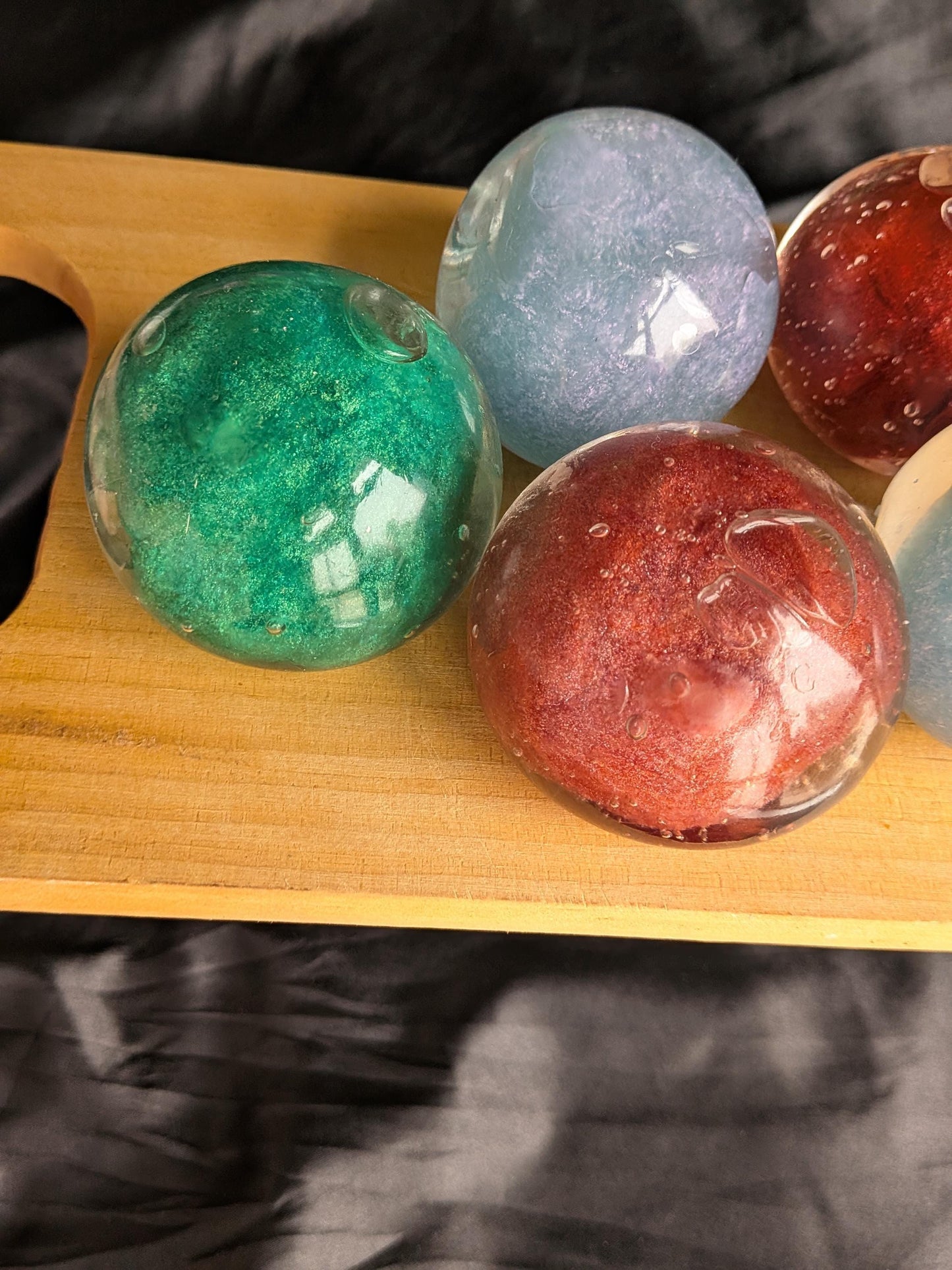 Silky Pearl Squishy Toy | Handmade Coconut Oil Stress Ball | Stress Relieving Firm Fidget