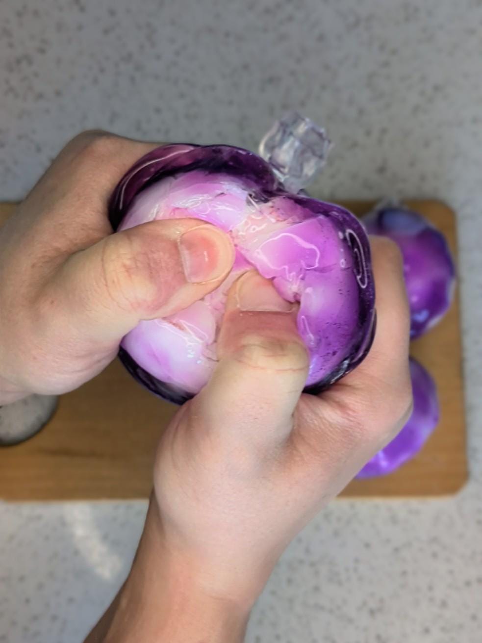 Lavender Crunch Wax Cracking Squishy | Crispy Purple ASMR Stress Ball | Adult ADHD Fidget Toy
