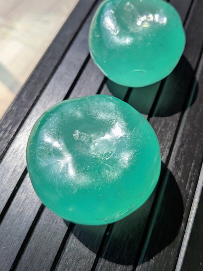 Green Jade Apple Stress Ball | Handmade Coconut Oil Squishy Toy | Stress Relieving Firm Fidget