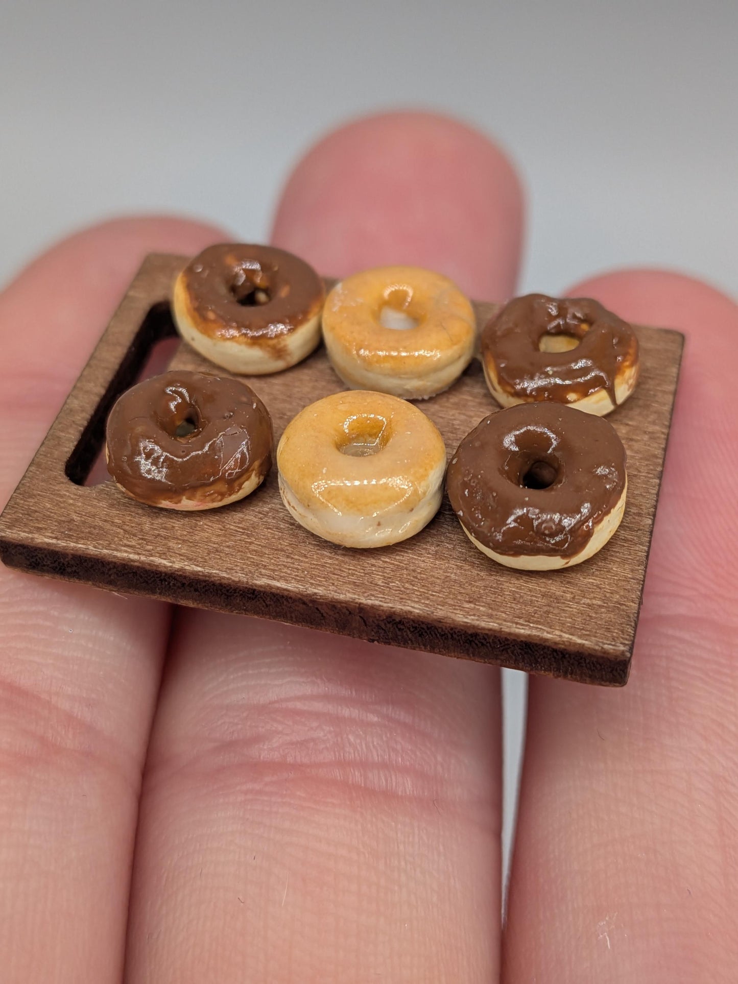 Dollhouse Donuts | 1:12 Miniature Food | Handmade Polymer Clay Breakfast Sweets | Mini Dollhouse Kitchen Decor