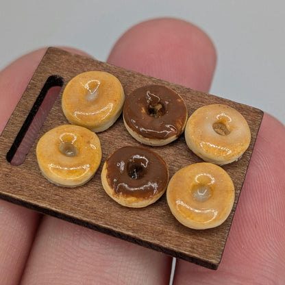 Dollhouse Donuts | 1:12 Miniature Food | Handmade Polymer Clay Breakfast Sweets | Mini Dollhouse Kitchen Decor