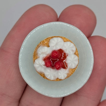 Dollhouse Pancakes | 1:12 Scale Miniature Food | Handmade Polymer Clay Breakfast Sweets (Syrup, Berries, Butter)