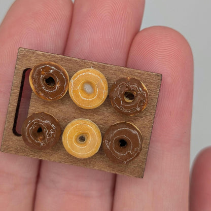Dollhouse Donuts | 1:12 Miniature Food | Handmade Polymer Clay Breakfast Sweets | Mini Dollhouse Kitchen Decor