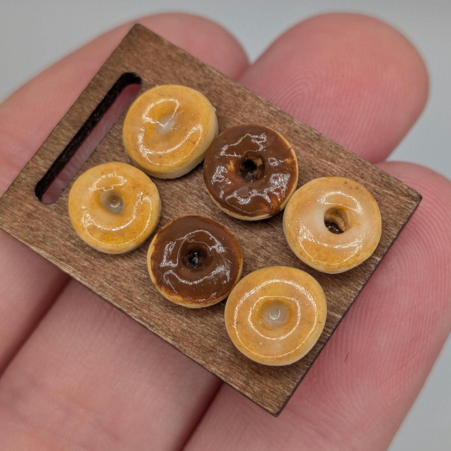 Dollhouse Donuts | 1:12 Miniature Food | Handmade Polymer Clay Breakfast Sweets | Mini Dollhouse Kitchen Decor