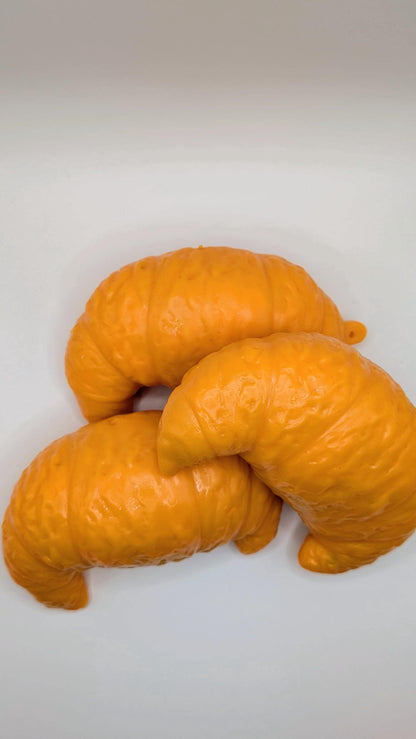 Crispy Croissant Stress Ball | Handmade Asmr Squishy Toy | Stress Relieving Food Fidget