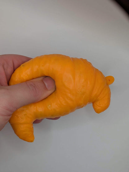 Crispy Croissant Stress Ball | Handmade Asmr Squishy Toy | Stress Relieving Food Fidget