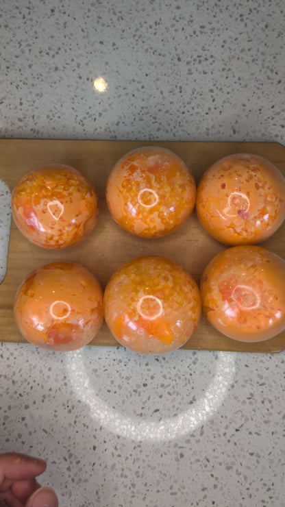 Mimosa Stress Ball | Handmade Fruit Squishy Toy | Stress Relieving Food Fidget