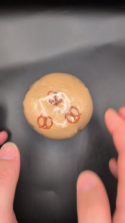 Cinnamon Pretzel Crunch Squishy Toy | Handmade Asmr Stress Ball | Stress Relieving Food Fidget