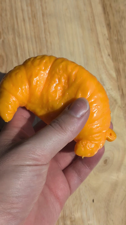 Crispy Croissant Stress Ball | Handmade Asmr Squishy Toy | Stress Relieving Food Fidget