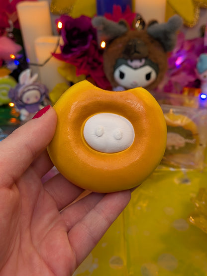 Rare Squishy Kingdom Piggy Donut Slow-Rise Squishy Toy | PU Soft Foam Squeeze Toy | Sweet Kawaii Bakery