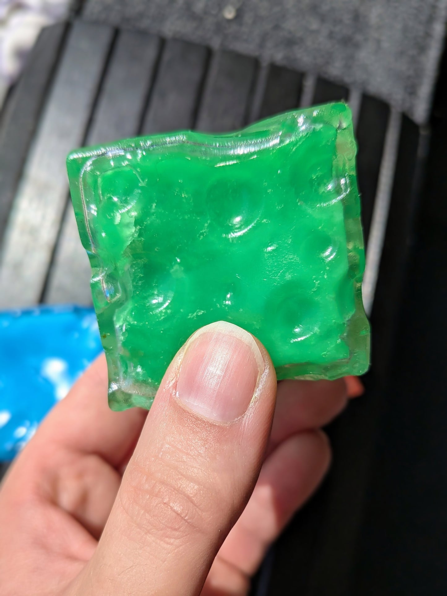 Vaseline Cheese Cube Squishy | Handmade Moldable Stress Ball | Stress Relieving Food Fidget