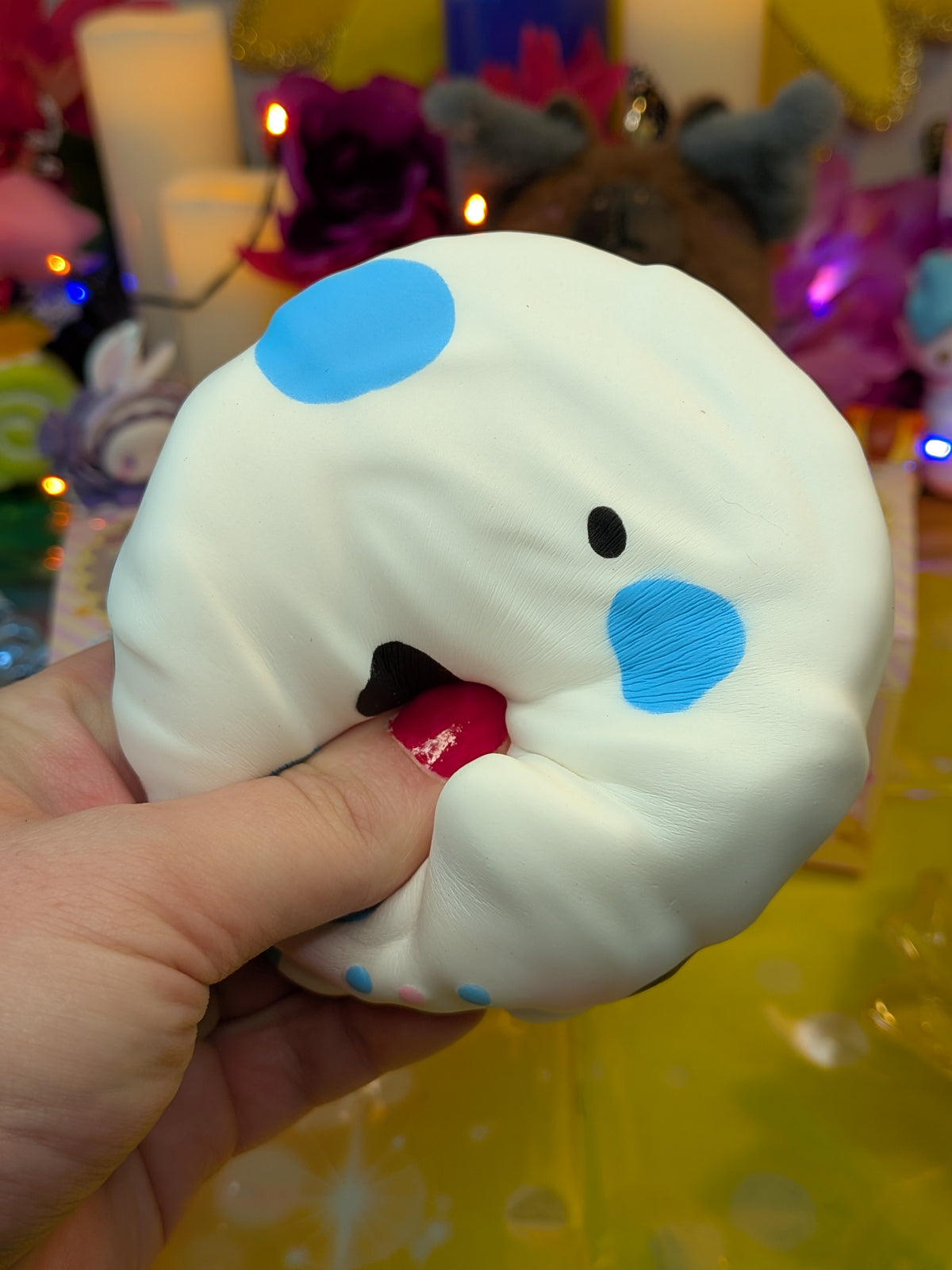 Leilei Yogurt Cake Slow-Rise Squishy Toy | PU Soft Foam Squeeze Toy | Sweet Kawaii Bakery