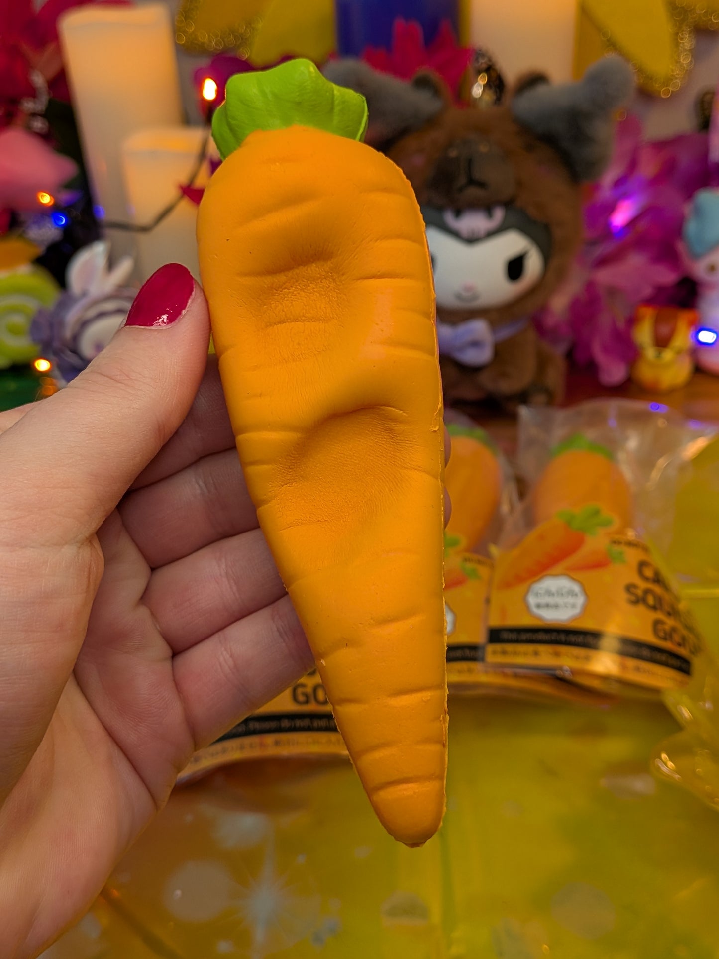 Smilegogo Carrot Slow-Rise Squishy Toy | PU Soft Foam Squeeze Toy | Sweet Kawaii Bakery