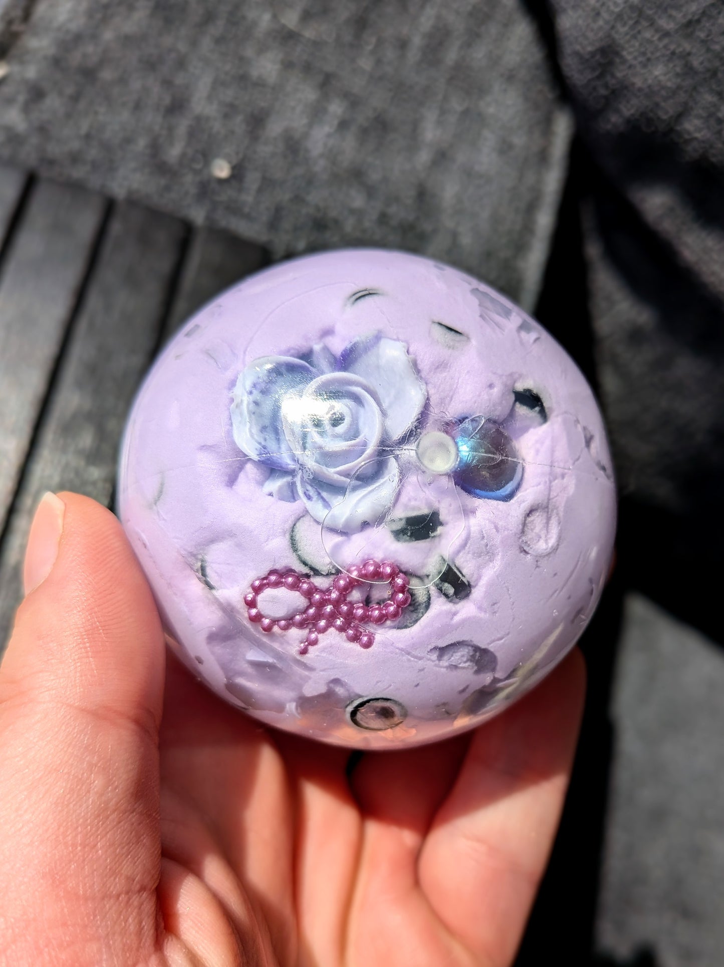 Pastel Goth Crunch Squishy Toy | Handmade Asmr Stress Ball | Stress Relieving Food Fidget