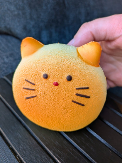 Cat Bread Slow-Rise Squishy Toy | PU Soft Foam Squeeze Toy | Sweet Kawaii Bakery
