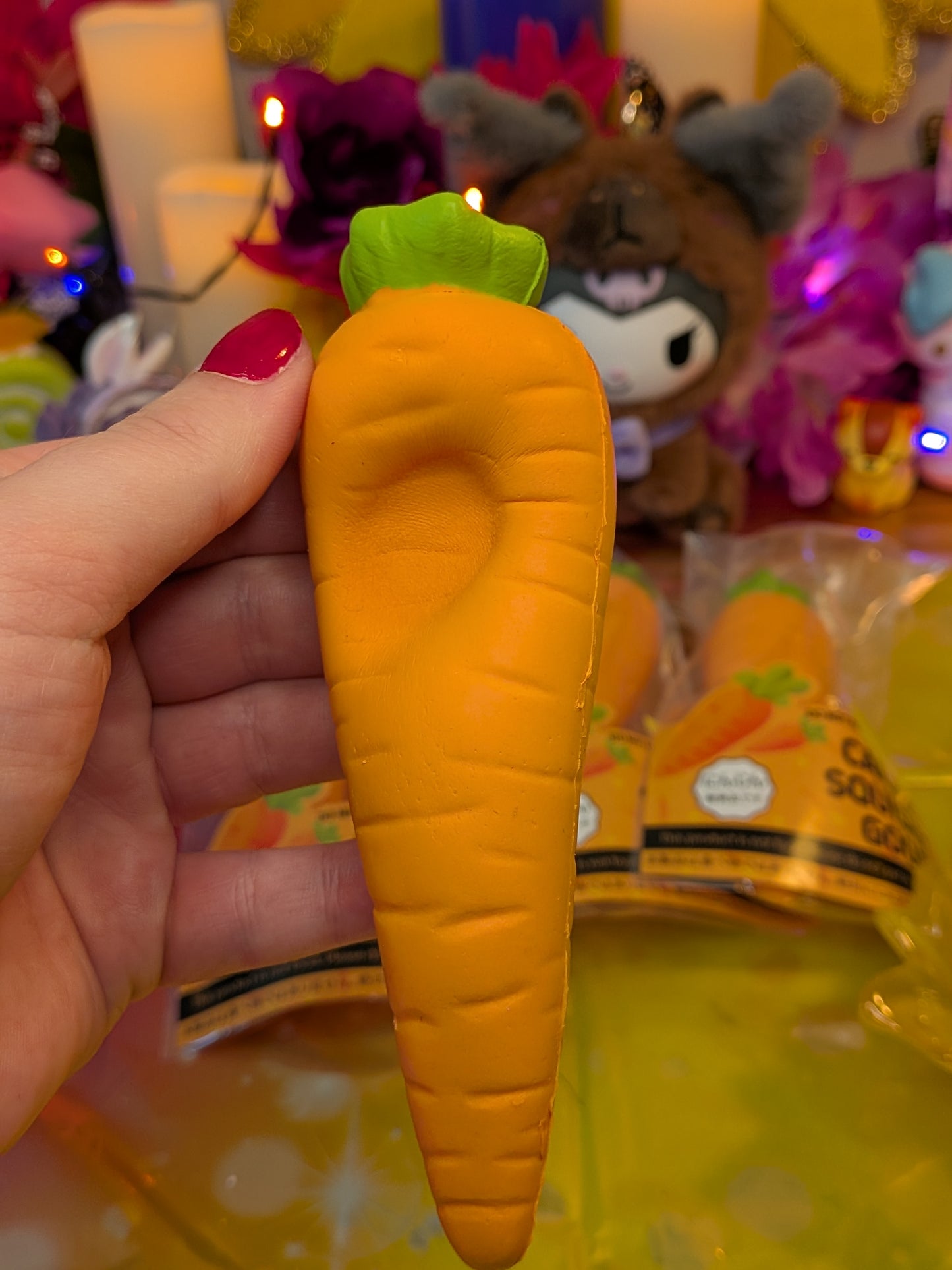 Smilegogo Carrot Slow-Rise Squishy Toy | PU Soft Foam Squeeze Toy | Sweet Kawaii Bakery