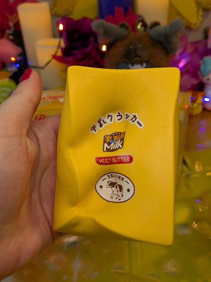 Moozy Butter Block Slow-Rise Squishy Toy | PU Soft Foam Squeeze Toy | Sweet Kawaii Bakery