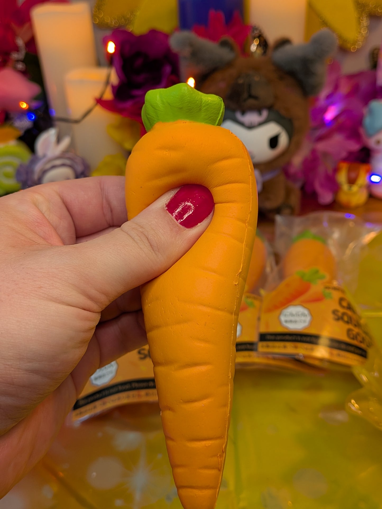 Smilegogo Carrot Slow-Rise Squishy Toy | PU Soft Foam Squeeze Toy | Sweet Kawaii Bakery