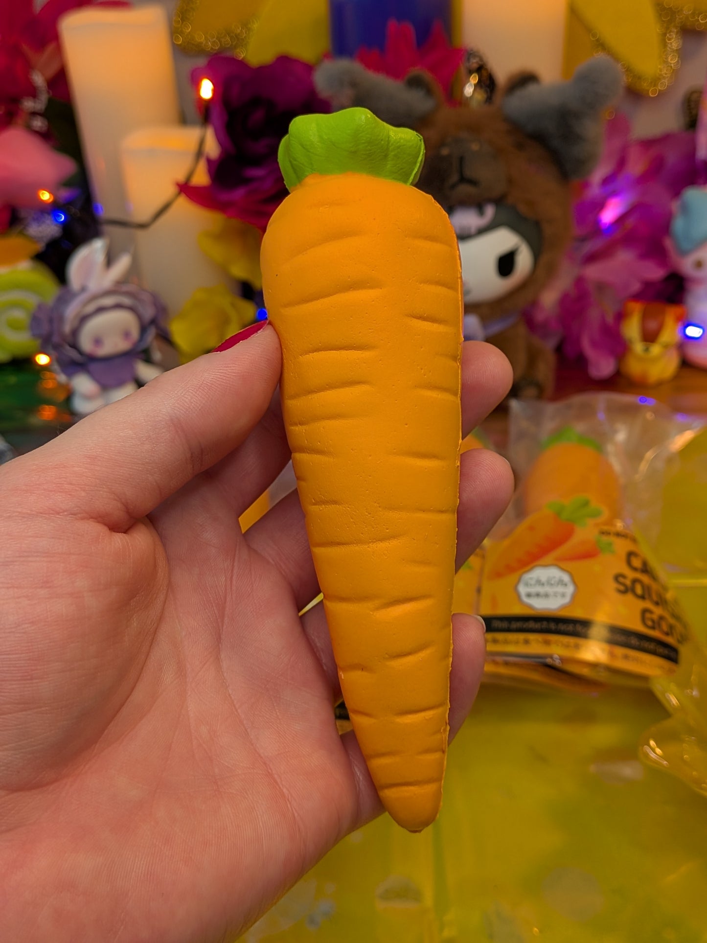 Smilegogo Carrot Slow-Rise Squishy Toy | PU Soft Foam Squeeze Toy | Sweet Kawaii Bakery