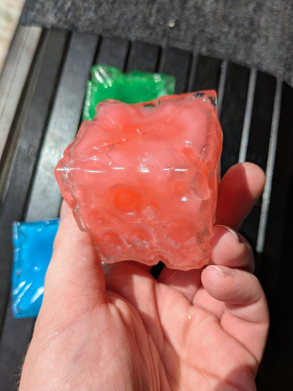 Vaseline Cheese Cube Squishy | Handmade Moldable Stress Ball | Stress Relieving Food Fidget