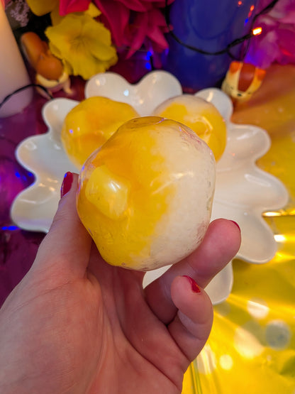 Mango Sticky Rice Squishy Toy | Handmade Moldable Stress Ball | Stress Relieving Food Fidget