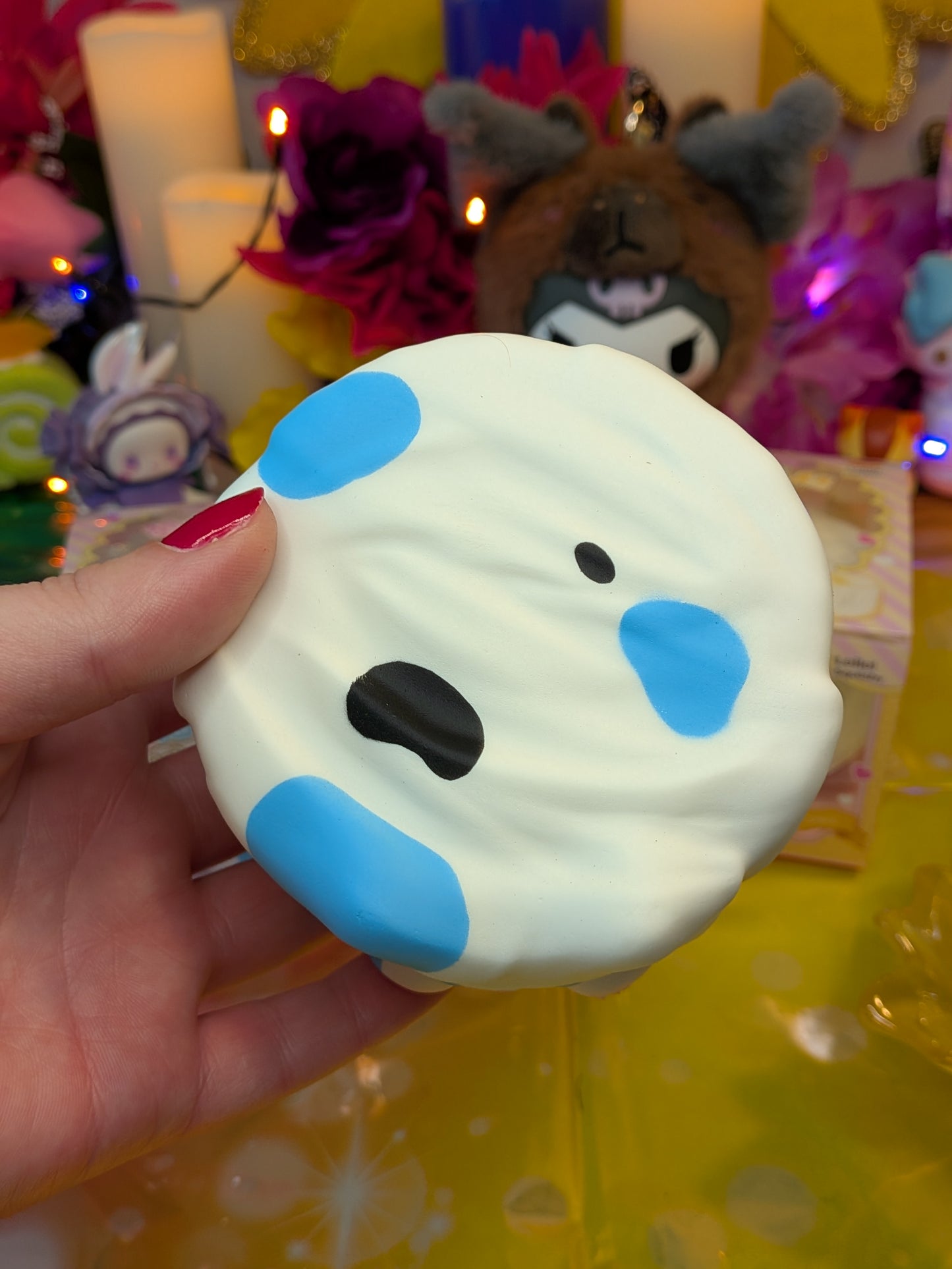 Leilei Yogurt Cake Slow-Rise Squishy Toy | PU Soft Foam Squeeze Toy | Sweet Kawaii Bakery