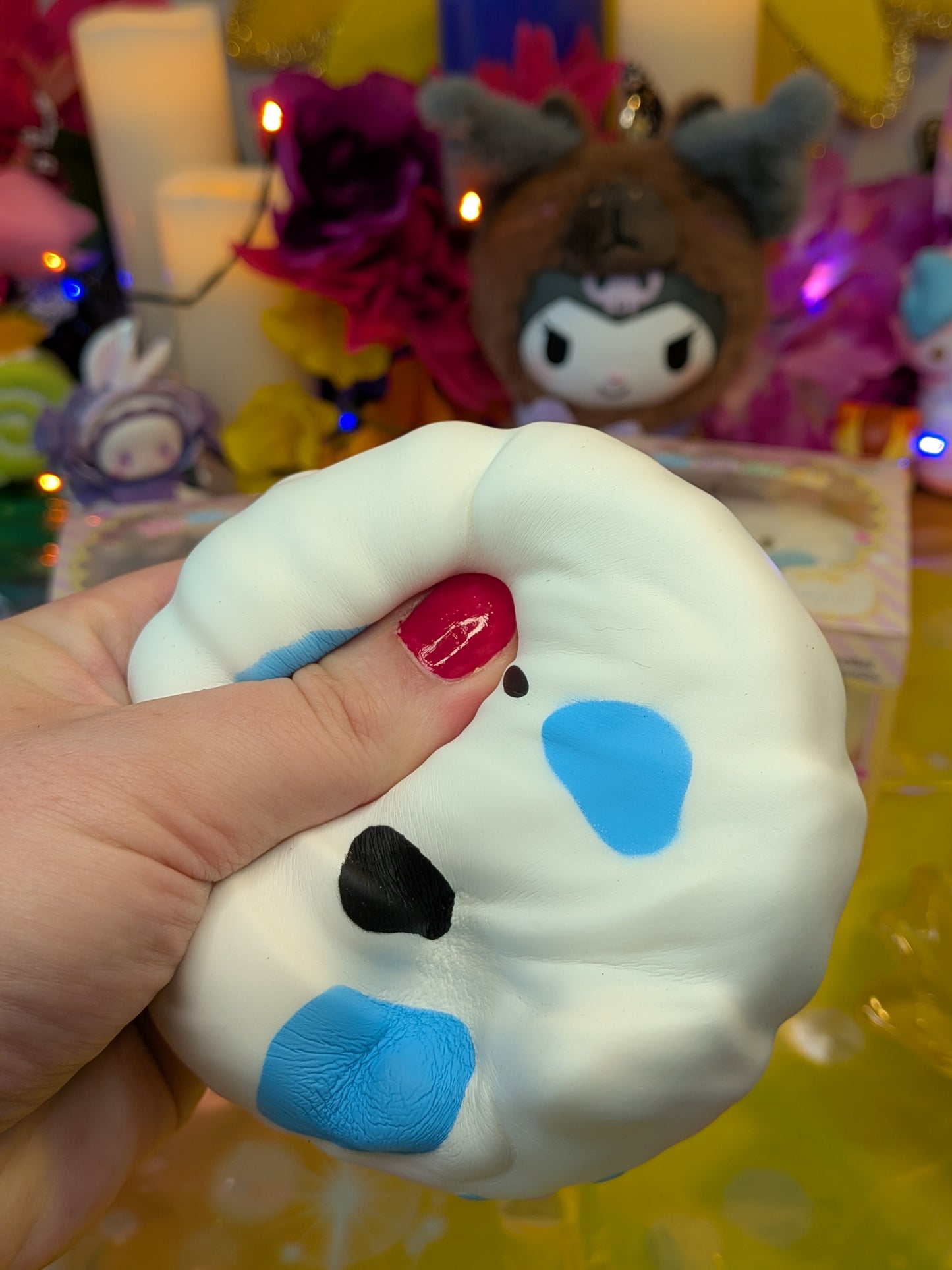 Leilei Yogurt Cake Slow-Rise Squishy Toy | PU Soft Foam Squeeze Toy | Sweet Kawaii Bakery