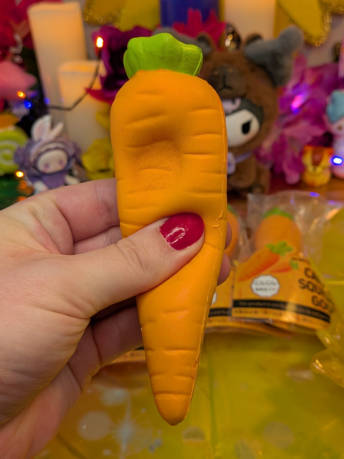 Smilegogo Carrot Slow-Rise Squishy Toy | PU Soft Foam Squeeze Toy | Sweet Kawaii Bakery
