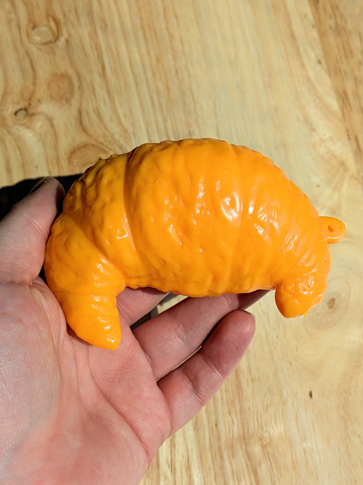 Crispy Croissant Stress Ball | Handmade Asmr Squishy Toy | Stress Relieving Food Fidget